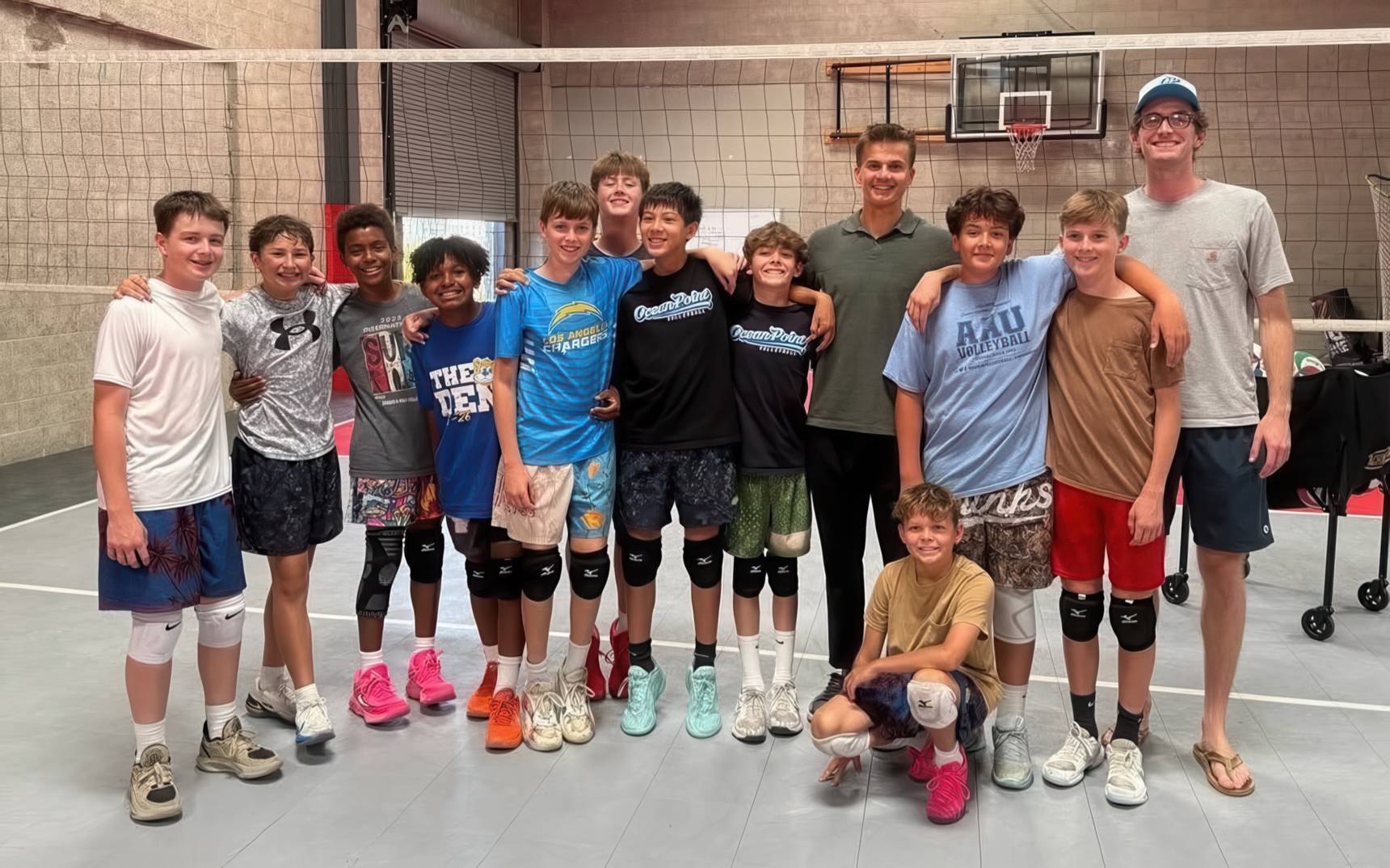Paris Beach Volleyball Olympian hanging out With OPV players